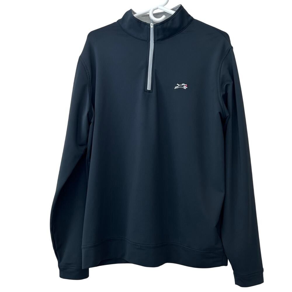 Peter‎ millar Perth Performance Quarter Zip Pull over athletic golf sports L